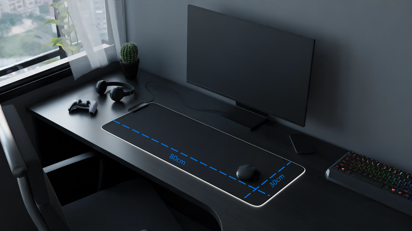 Tapis de souris led 800x300