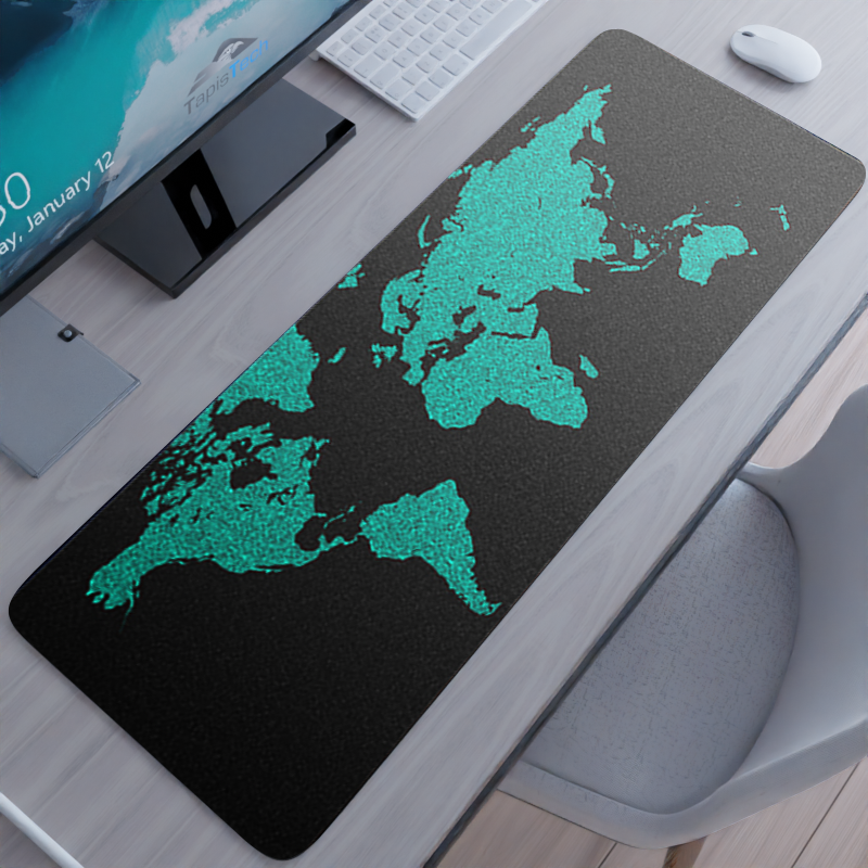 Tapis de Souris Gaming XXL Carte Du Monde